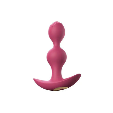 5 - inch Silicone Purple Quiet Vibrating Large Butt Plug - Peaches and Screams