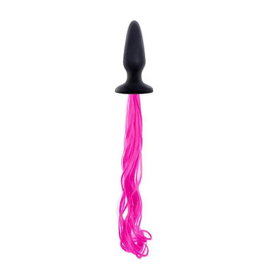 5 - inch Smooth Pink Unicorn Tail Tapered Butt Plug - Peaches and Screams