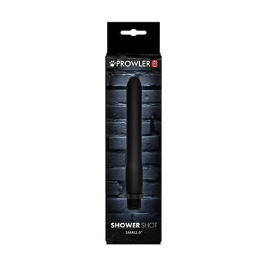 6 - inch Prowler Silicone Black Shower Shot With Pliable Nozzle - Peaches and Screams