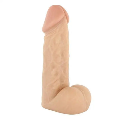 6-inch Seven Creations Flesh Pink Large Penis Dildo With Balls - Peaches and Screams