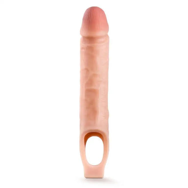 7.5-inch Blush Novelties Flesh Pink Penis Extender With Veined Shaft - Peaches and Screams