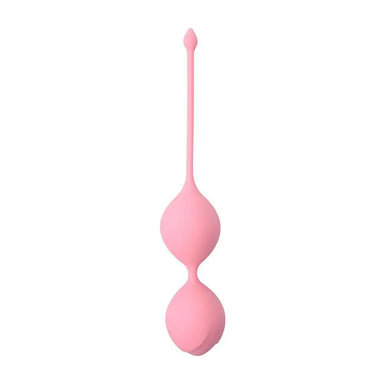 7.5 - inch Dream Toys Silicone Pink Duo Weighted Love Balls - Peaches and Screams