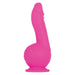 7.55-inch Evolved Silicone Pink Vibrating Penis Dildo With Remote - Peaches and Screams