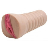 7 inch flesh brown realistic feel pocket pussy masturbator - peaches and screams