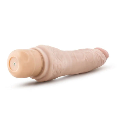 8.5-inch Blush Novelties Flesh Pink Realistic Penis Vibrator With Vein Details - Peaches and Screams