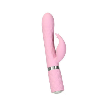 9.4 - inch Bms Enterprises Silicone Rechargeable Pink Rabbit Vibrator - Peaches and Screams