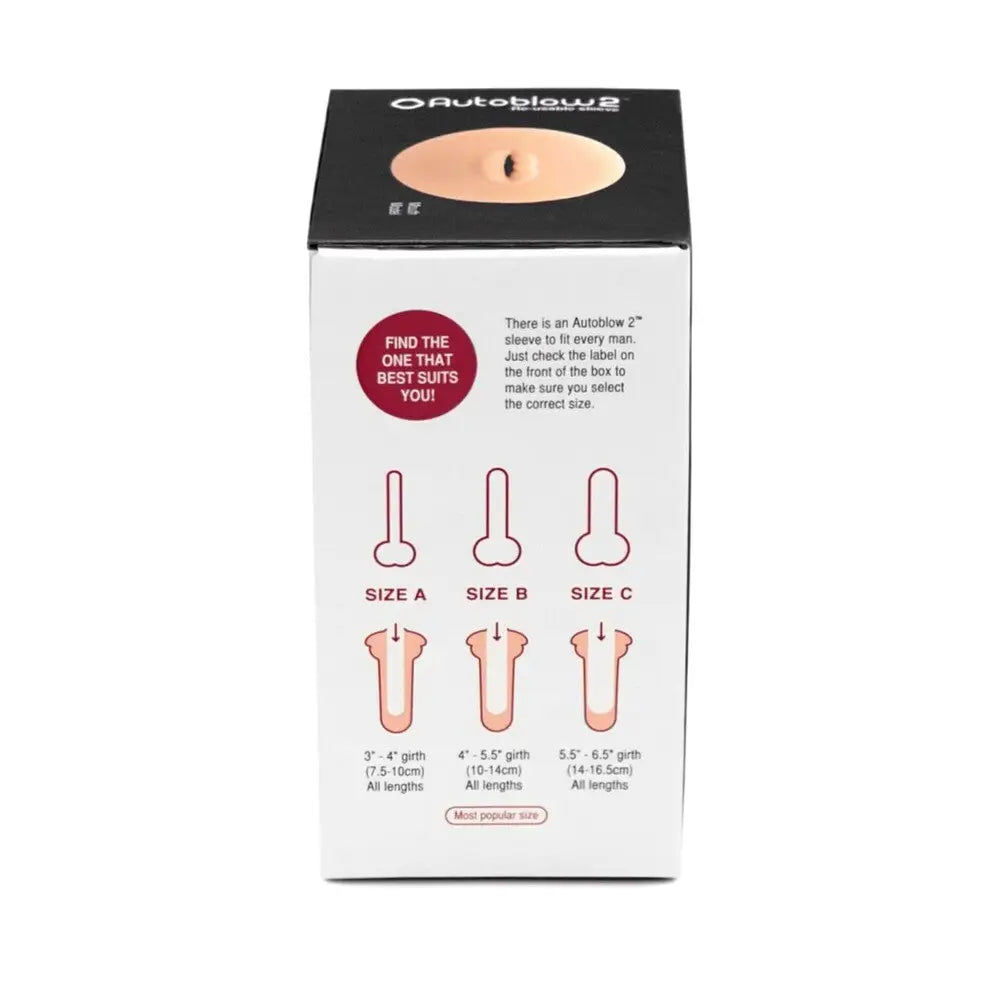 Autoblow 2 Stretchy Realistic Feel Flesh Pink Mouth Sleeve Masturbator - Peaches and Screams