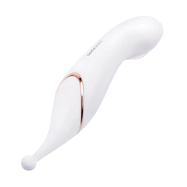 Bodywand Silicone While Dual Rechargeable Clit Stimulator - Peaches and Screams