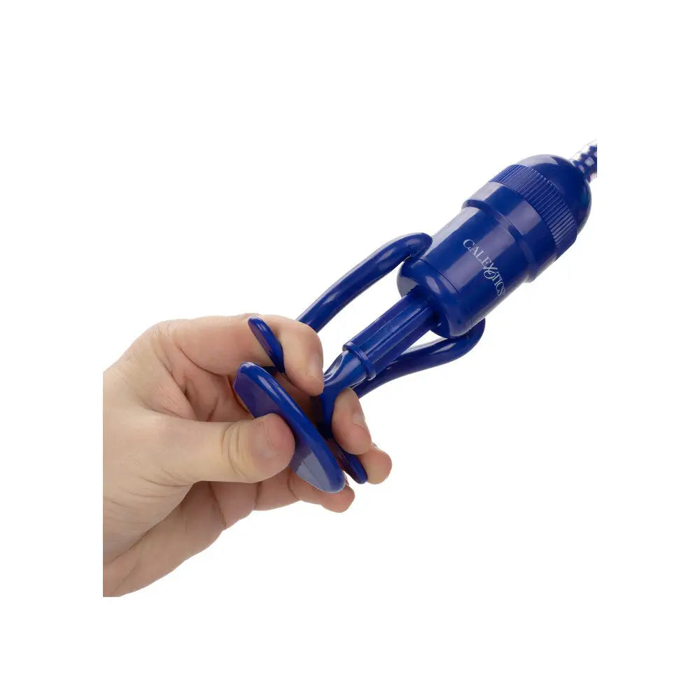 California exotic blue stahard male penis pump - peaches and screams