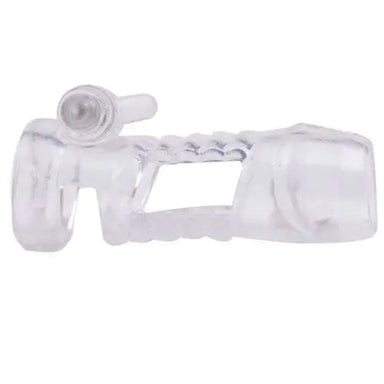 Clear Rubber Vibrating Penis Sleeve For Him - Peaches and Screams