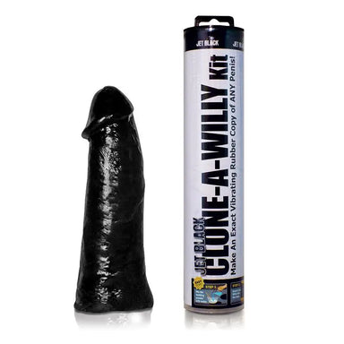 Clone-a-willy Realistic Black Vibrating Penis Dildo Moulding Kit - Peaches and Screams
