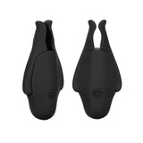 Colt black rechargeable nipplettes vibrating nipple clamps - peaches and screams