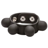 Colt stretchy black weighted ball stretcher cock ring - peaches and screams