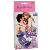 Colt stretchy purple rabbit cock ring with 2 removable bullets - peaches and screams
