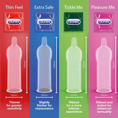 Durex Latex Ultra Thin Male Condoms 40 Pack - Peaches and Screams