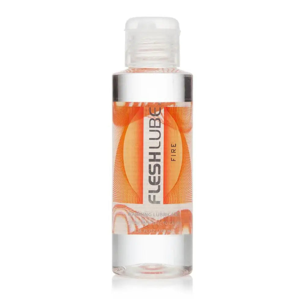 Fleshlube warming water based sex lubricant 100ml - peaches and screams