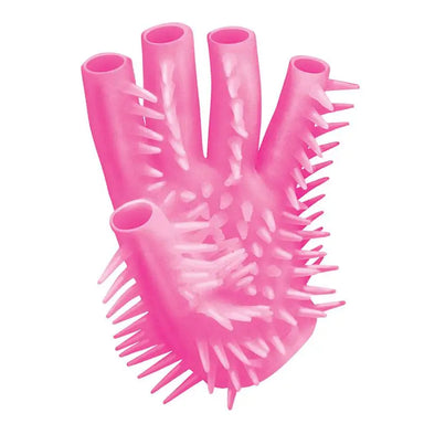 Luxury Pink Stretchy Durable Nubbed Masturbation Glove - Peaches and Screams