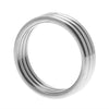 Master series echo stainless steel triple cock ring - peaches and screams