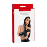 Me you us black latex full length glove for her - small - peaches and screams