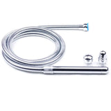 Metal shower cleaning system with 3 interchangeable heads - peaches and screams