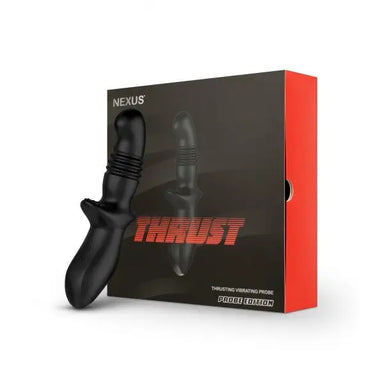 Nexus Silicone Black Rechargeable Thrusting Prostate Massager - Peaches and Screams