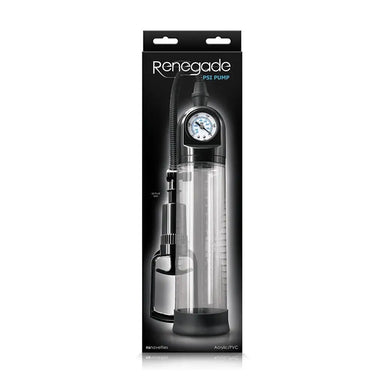 Ns Novelties Clear Renegade Penis Pump With Pressure Gauge - Peaches and Screams