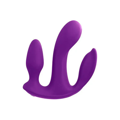 Pipedream Silicone Purple Rechargeable G - spot Vibrator With Remote And Clit Stim - Peaches and Screams