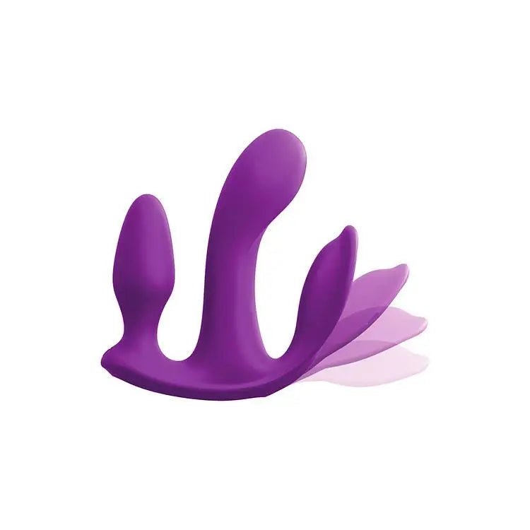Pipedream Silicone Purple Rechargeable G - spot Vibrator With Remote And Clit Stim - Peaches and Screams