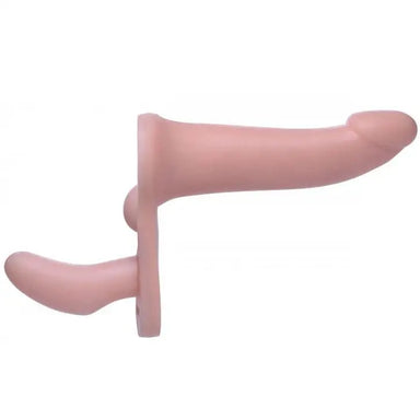 Realistic Feel Flesh Pink Double Penetration Strap - on Dildos Couples - Peaches and Screams