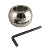 Rimba 1.45 inch diameter wide donut stainless steel ball stretcher - peaches and screams