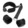 Rimba black breathable mouth gag with padded cuffs - peaches and screams