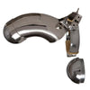 Rimba deluxe stainless steel silver chastity device - peaches and screams