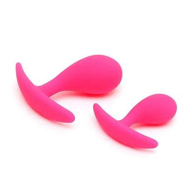 Rimba Silicone Pink 2 - piece Anal Butt Plug Set - Peaches and Screams