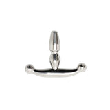 Rimba stainless steel silver ribbed small urethral plug - peaches and screams