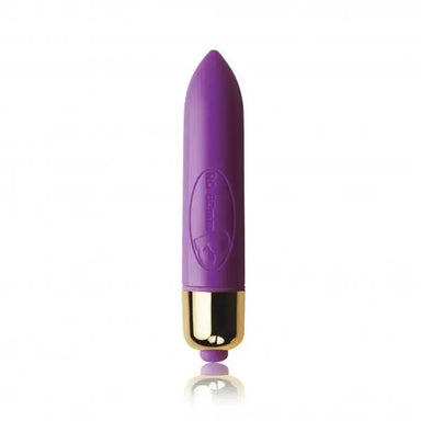 Rocks Off Silicone Purple Ribbed Butt Plug With 7-functions - Peaches and Screams