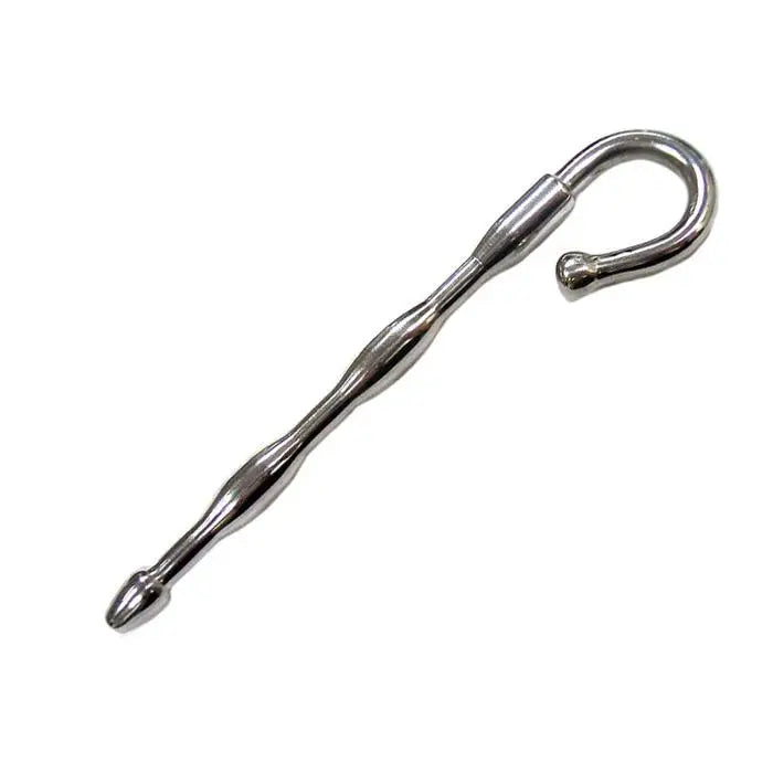 Rouge Garments 3.9-inch Stainless Steel Silver Wave Urethral Plug - Peaches and Screams