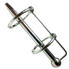 Rouge stainless steel double ring urethral plug sperm stopper - peaches and screams