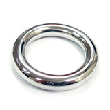 Rouge stainless steel silver round cock ring 40mm - peaches and screams