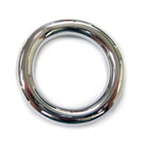 Rouge stainless steel silver round cock ring 40mm - peaches and screams