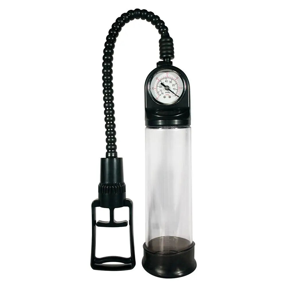 Scala clear power penis pump with pressure gauge - peaches and screams
