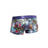 Sexy multi-colored male boxer with elastic waistline - medium - peaches and screams