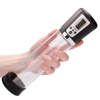 Shots Clear Premium Rechargeable Automatic Lcd Penis Pump - Peaches and Screams