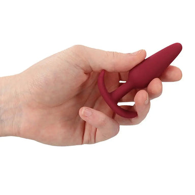 Shots Silicone Red Slim Small Butt Plug For Beginners - Peaches and Screams