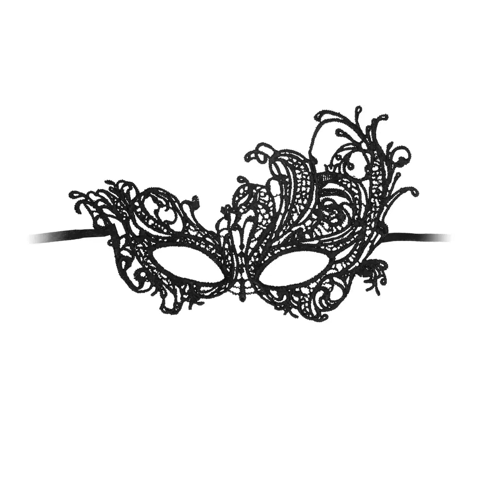 Shots toys sexy black lace eye mask for women - peaches and screams