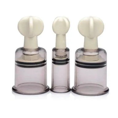 Size Matters Clear 3-piece Clitoral And Nipple Sucker Set - Peaches and Screams