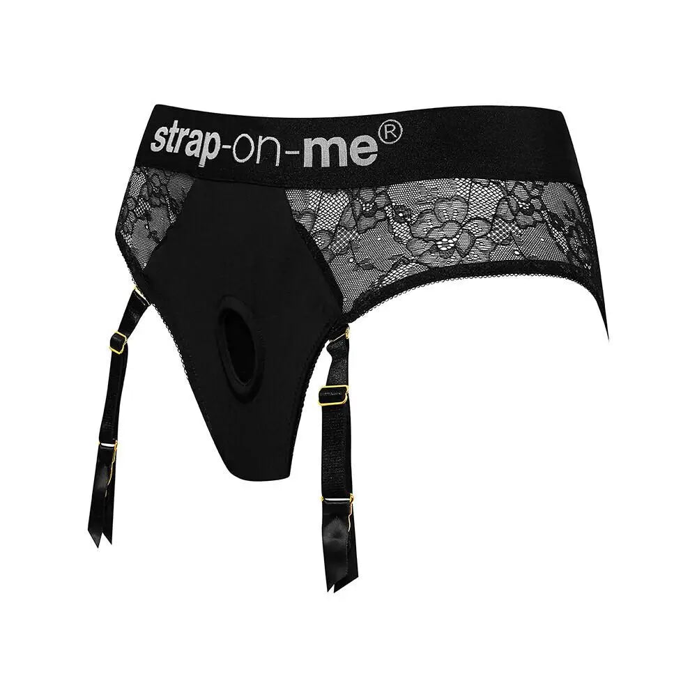 Strap on me black diva medium harness lingerie for her - peaches and screams
