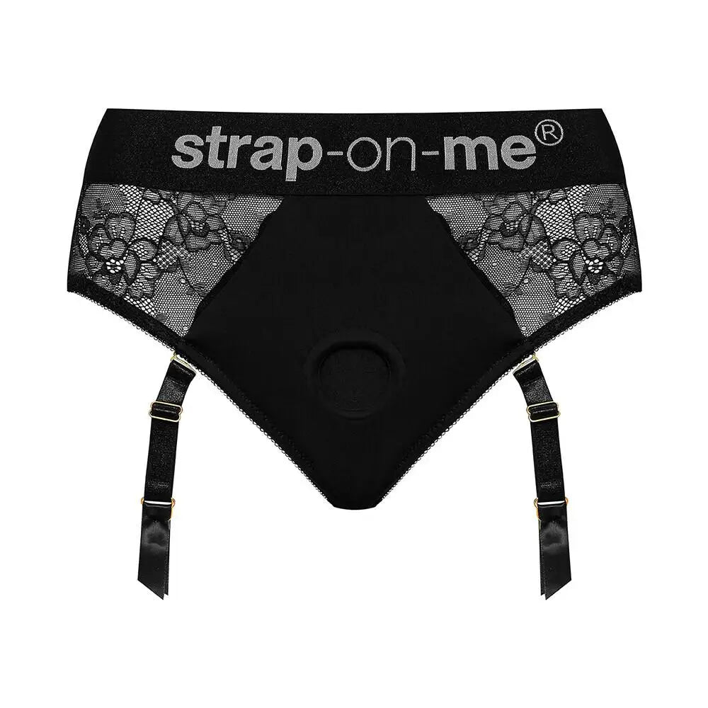 Strap on me black diva xlarge harness lingerie for her - peaches and screams