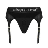 Strap on me black rebel medium harness lingerie for her - peaches and screams