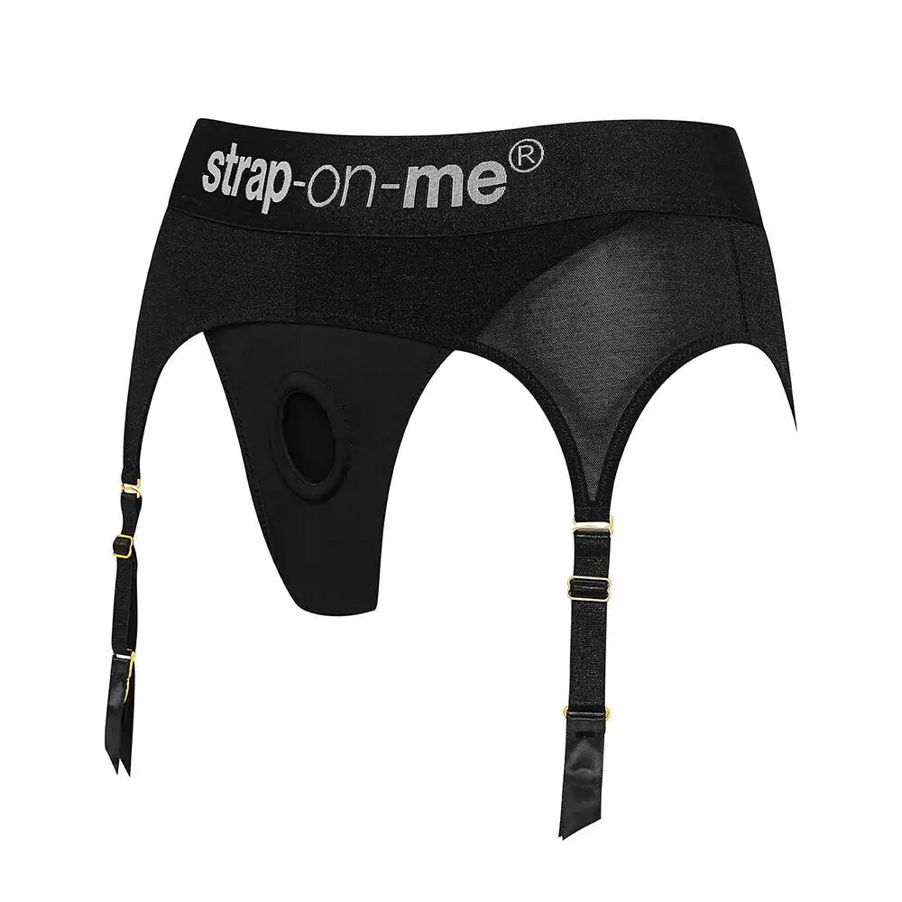 Strap on me black rebel medium harness lingerie for her - peaches and screams