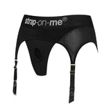 Strap on me black rebel medium harness lingerie for her - peaches and screams